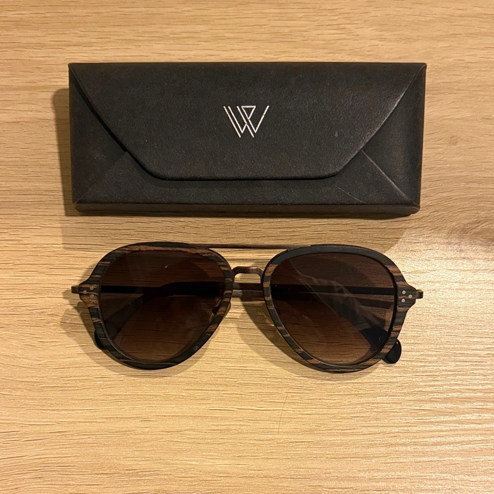 WOODSTYLZ - Stylish Brown Wood Sunglasses by